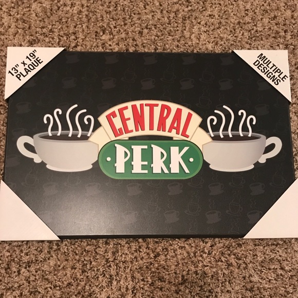 NWT Friends Tv Show Central Perk black Wall Art size 13” x 19” wall sign - Picture 5 of 8